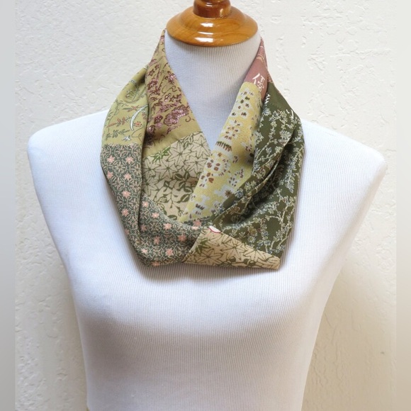 Air Scarves Hand Crafted Japanese Silk Kimono Limited Edition Infinity NWT - Picture 8 of 8